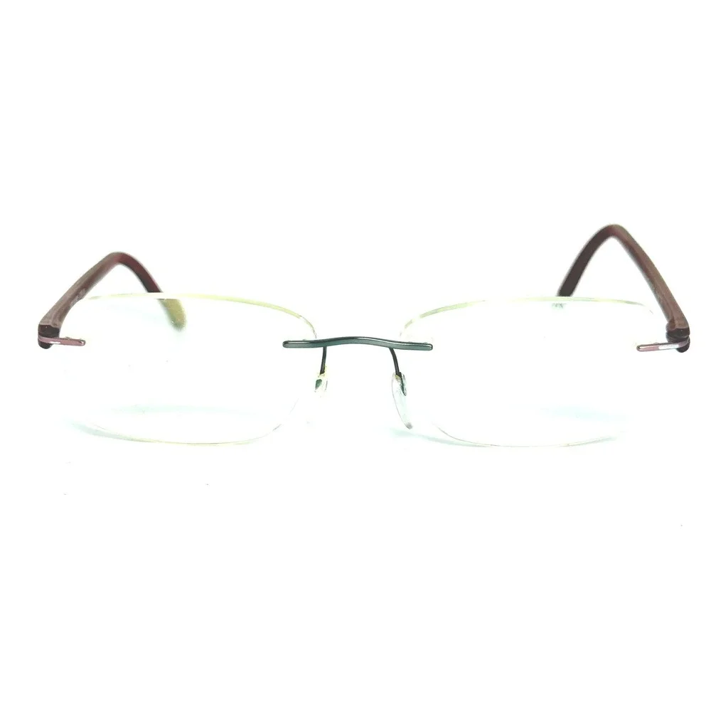 Silhouette 5379‎ 40 6055 Rimless Eyeglasses Frames Brown Austria 19 135 22521